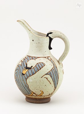 Lot 425 - MICHAEL & BARBARA HAWKINS; a stoneware jug...