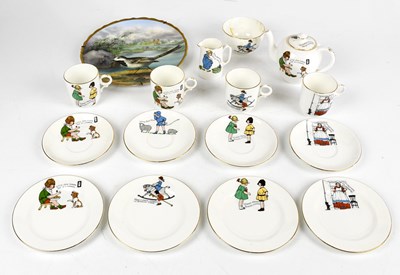 Lot 641 - ALLERTONS; a child's fifteen piece nursery tea...