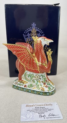 Lot 260 - ROYAL CROWN DERBY; a Welsh Dragon limited...