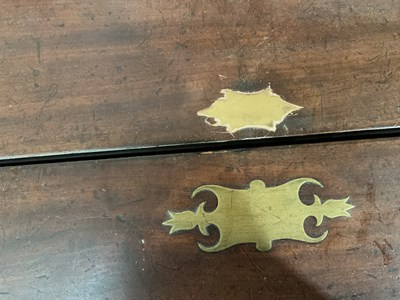 Lot 1338 - A 19th century brass bound campaign writing...
