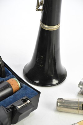 Lot 250 - BOOSEY & HAWKES; a cased 'Regent' clarinet and...