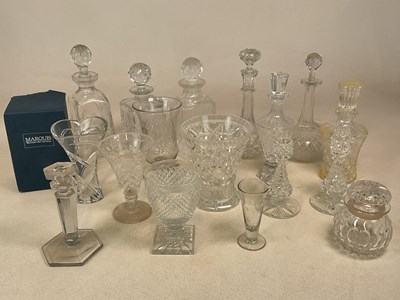 Lot 361 - A quantity of lead and cut crystal glassware,...