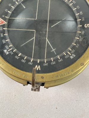 Lot 58 - An RAF P10 WW2 navigational compass, the...