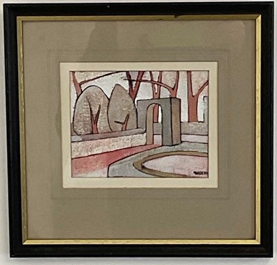 Lot 447 - GEOFFREY KEY (British, born 1941); mixed media,...