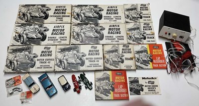 Lot 153 - Airfix slot racing set, including a quantity...