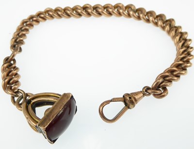 Lot 1031 - A 19th century gold plated bracelet, formerly...