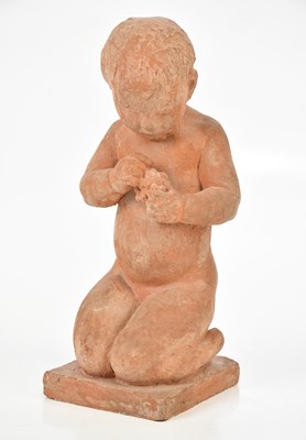 Lot 65 - HERMON CAWTHRA; a maquette of a kneeling child