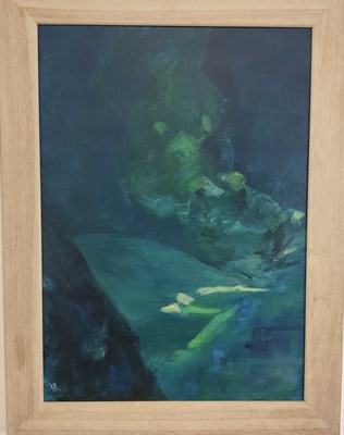 Lot 478 - ANNIE METCALFE (Newlyn, 1951-2023); oil on...