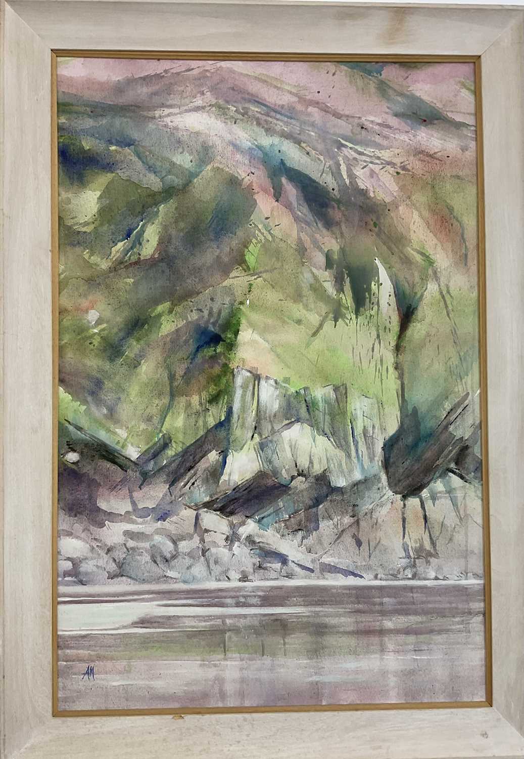 Lot 477 - ANNIE METCALFE (Newlyn, 1951-2023); oil on...