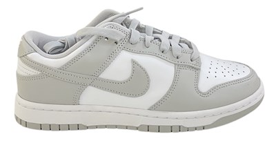 Lot 447 - NIKE; a pair of Nike Dunk Low retro white/grey...