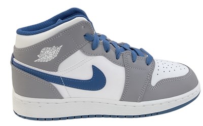 Lot 460 - AIR JORDAN; a pair of Air Jordan 1 Mid cement...