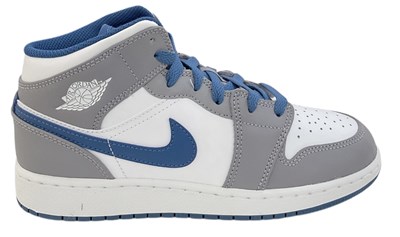 Lot 461 - AIR JORDAN; a pair of Air Jordan 1 Mid cement...