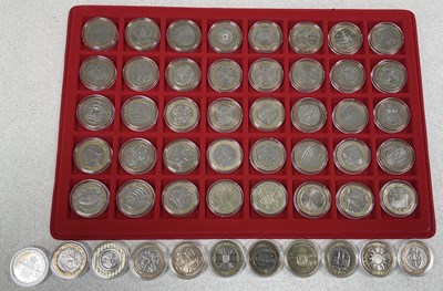 Lot 1373 - ROYAL MINT; fifty-one £2 coins for The Great...