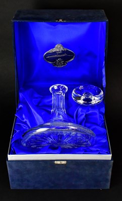 Lot 304 - A Whitefriars-style decanter, a cut glass...