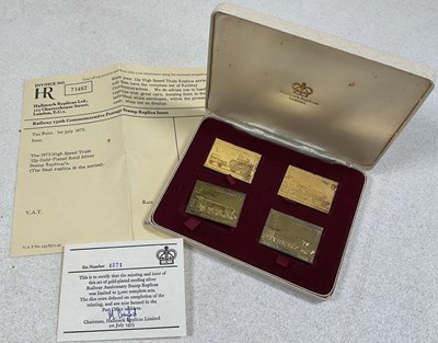 Lot 1386 - A cased set of passenger railway 150th...
