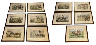 Lot 195 - JOHN LEECH (1817-1864); a set of eleven mid...