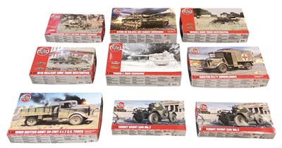 Lot 488 - AIRFIX; nine 1:35 scale model kits including...