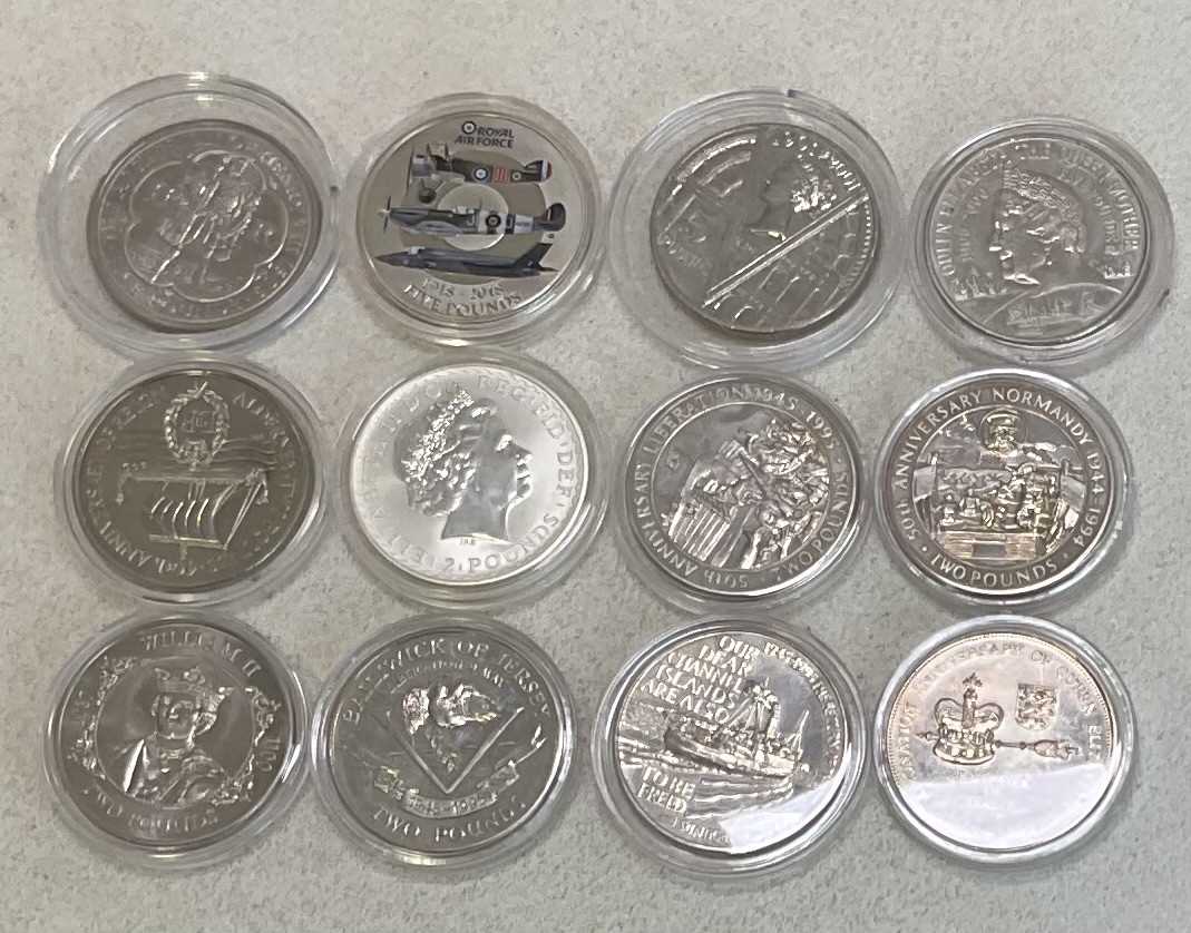 Lot 1377 - ROYAL MINT; four £5 coins for Royal Air Force...