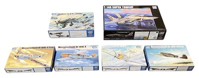 Lot 495 - TRUMPETER; six 1:32 scale aeroplane model sets...