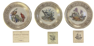 Lot 533 - LENOX; a set of three cased annual limited...