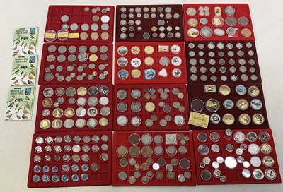 Lot 1379 - A mixed collection of foreign coins and other...
