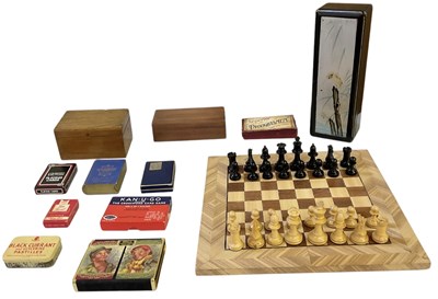 Lot 312 - A modern chess set and board, board 36 x 36cm,...