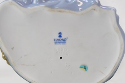 Lot 201 - LLADRÓ; two large busts of sad clowns,...