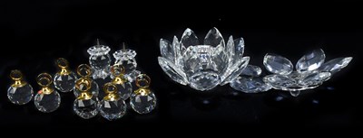 Lot 616 - SWAROVKSI; a collection of eight crystal balls