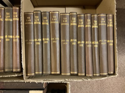 Lot 217 - THE LAW TIMES, THE JOURNAL AND RECORD OF THE...