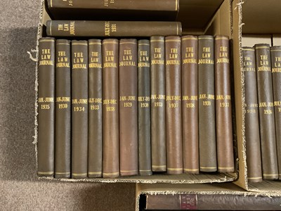 Lot 217 - THE LAW TIMES, THE JOURNAL AND RECORD OF THE...