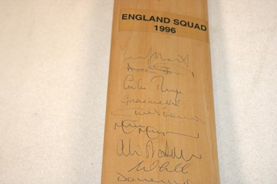 Lot 65 - ENGLAND CRICKET; an Easton Supremo cricket bat,...