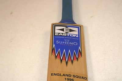 Lot 65 - ENGLAND CRICKET; an Easton Supremo cricket bat,...