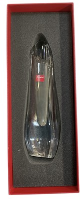 Lot 576 - BACCARAT; a cased crystal art glass vase,...