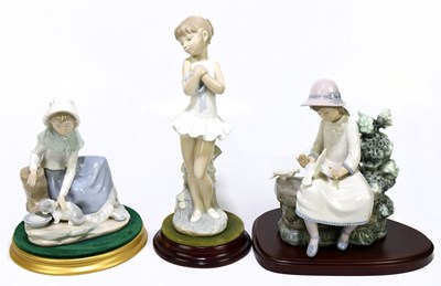 Lot 511 - NAO; three figure groups comprising ballerina,...