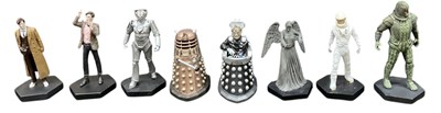 Lot 514 - DOCTOR WHO; eight painted plastic collectable...