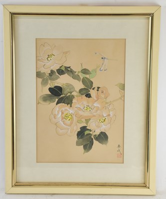 Lot 177 - HARUYO MORITA (born 1945); watercolour and...