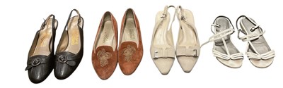 Lot 452 - SALVATORE FERRAGAMO; a boxed pair of lady's...