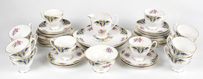 Lot 642 - SHELLEY; a forty piece tea service decorated...