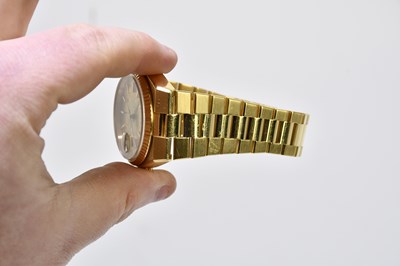 Lot 1622 - ROLEX; a gentleman's 18ct gold Oyster Quartz...