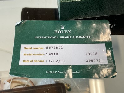Lot 1622 - ROLEX; a gentleman's 18ct gold Oyster Quartz...