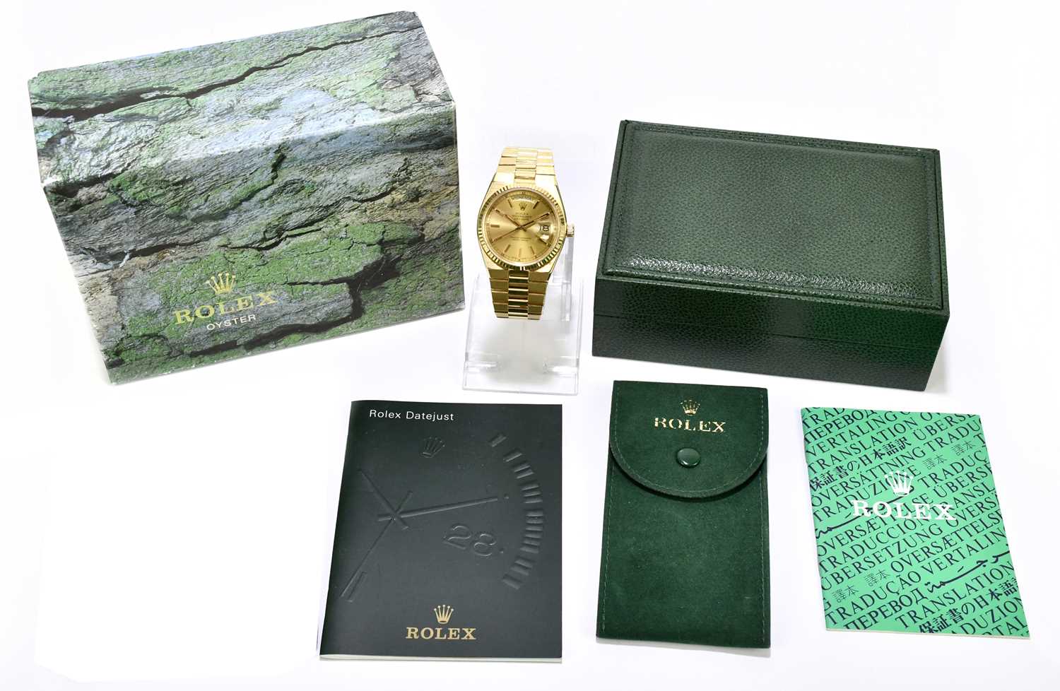 Lot 1622 - ROLEX; a gentleman's 18ct gold Oyster Quartz...