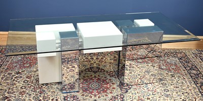 Lot 3002 - A 1970's American lucite and glass hall /...