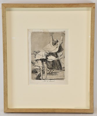 Lot 97 - FRANCISCO GOYA (1746-1828); aquatint etching, '...