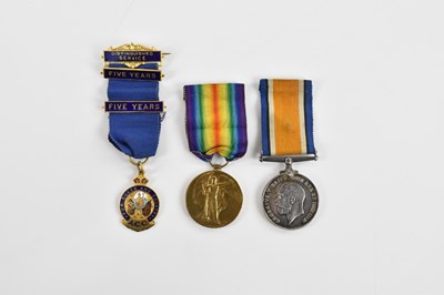 Lot 225 - Two WWI medals awarded to 011529 Private L...