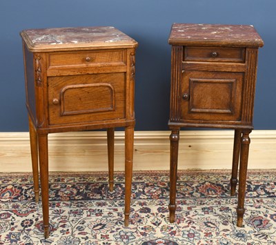 Lot 2792 - Two late 19th century French marble top...