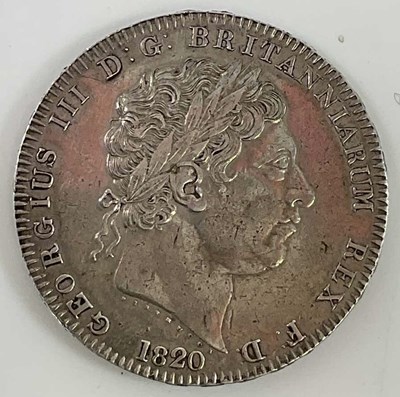 Lot 1388 - A George III Crown, 1820 overdate.