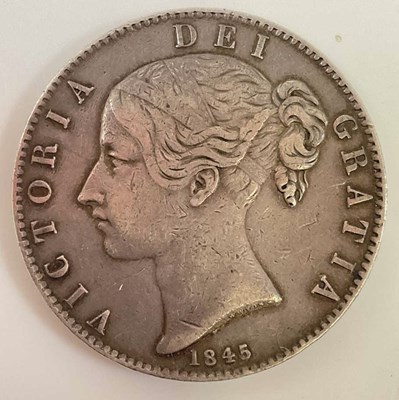 Lot 1389 - A Queen Victoria crown; 1845 young head.