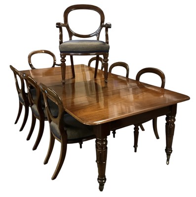 Lot 6 - A William IV mahogany extending dining table,...