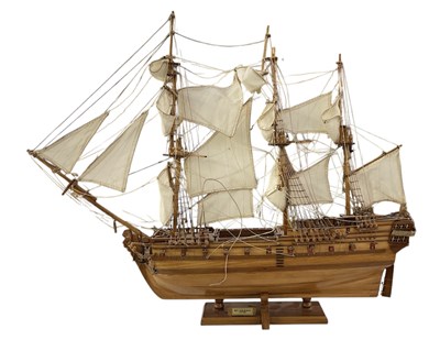 Lot 384 - A modern scratch built model ship, 'ST Green,...