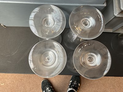 Lot 1688 - STEUBEN; three boxed sets of eight glasses of...